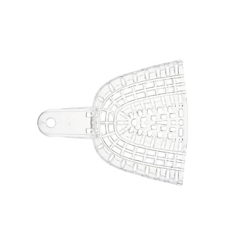 President Disposable Impression Trays, #1 Large Upper, Clear, Perforated, 12/Bag, C6901