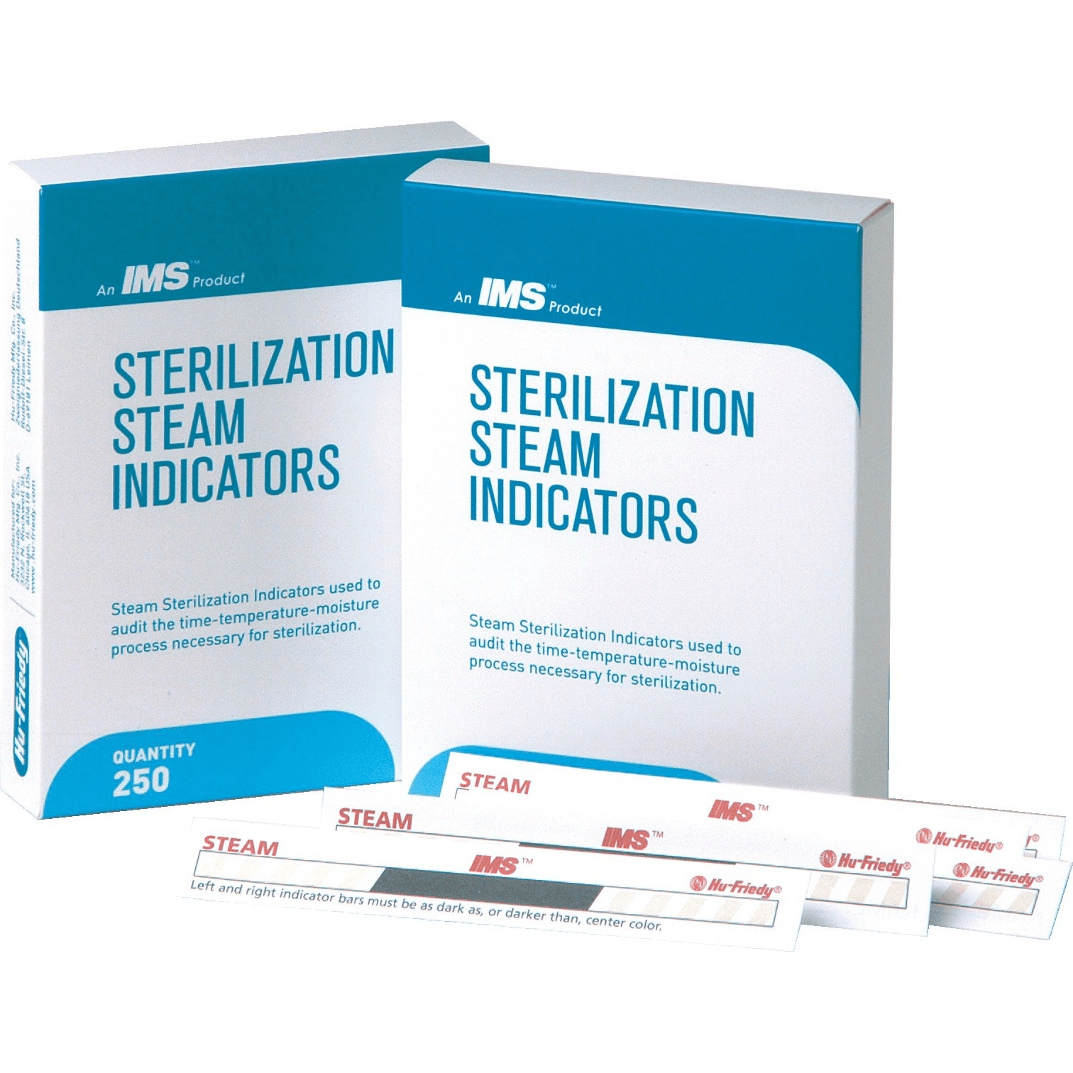 Hu-Friedy IMS Steam Sterilization Indicator Strips, Type 1, 250/Box, IMS-1240