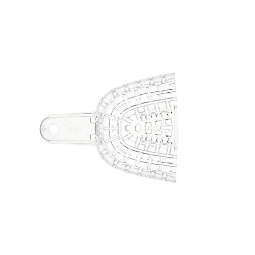 President Disposable Impression Trays, #5 Small Upper, Clear, Perforated, 12/Pkg, C6905