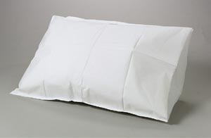 TIDI Disposable Pillowcases, Tissue/Poly, White, 21" x 30", 100/Case, 919365
