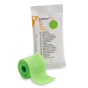 3M Scotchcast Plus Casting Tape, 2" x 4 yds, Bright Green, 10/cs, 82002V