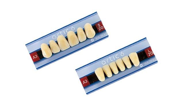 Artic 6 B2 / S 10 CE Artificial Teeth Set, 6 Teeth, HER-66012817