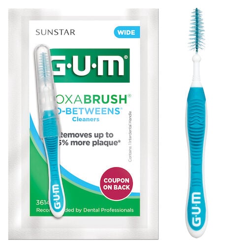 GUM Go-Betweens Proxabrush Cleaners, Wide Tapered, Blue, 36/Box, 3614PQ