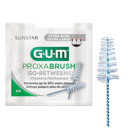 GUM Go-Betweens Proxabrush Ultra Wide Tapered Interdental Brush Refills, 18 x 2/Box, 618PA