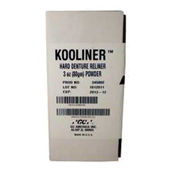 GC America Kooliner Hard Denture Reline Material, Powder Refill, 3 oz (80 g), Pink, 1/Bottle, 345002
