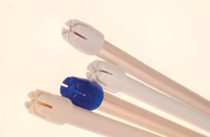 Crosstex Premium Saliva Ejectors, Clear with Blue Tip, Non-Removable, Wire-Reinforced, Latex-Free, 100/Bag, ZCB