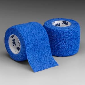 3M Coban Self-Adherent Wrap, 3" x 5 yds, Blue, Non-Sterile, 24/Box, 1583B