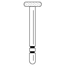 Premier Two Striper Diamond Bur FG, Wheel #863, Coarse, Green, 4.7 mm, 5/Pk, 2015545