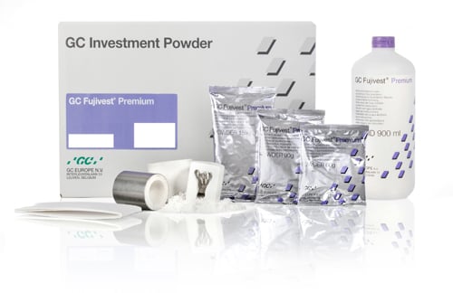 GC Fujivest Premium Phosphate-Bonded Investment Powder, 60 g Pouches, 100/Pkg, 890182