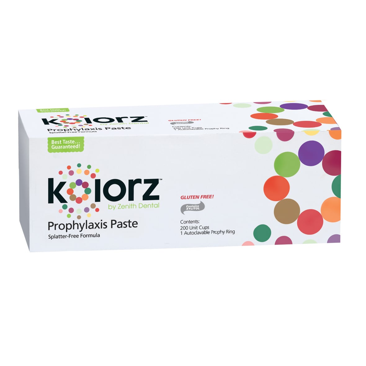 Kolorz Prophy Paste Carnival Pak, Medium Grit, Cotton Candy & Blue Raspberry, Unit-Dose Cups, 200/Box, 788409