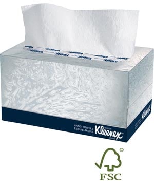 Kleenex Hand Towels, Pop-Up Box, Single-Fold, White, 9" x 10.5", 120 Sheets/Box, 18 Boxes/Case, 01701