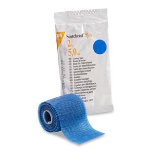 3M Scotchcast Plus Casting Tape 2" x 4 yds, Blue, 10/Box, 82002B
