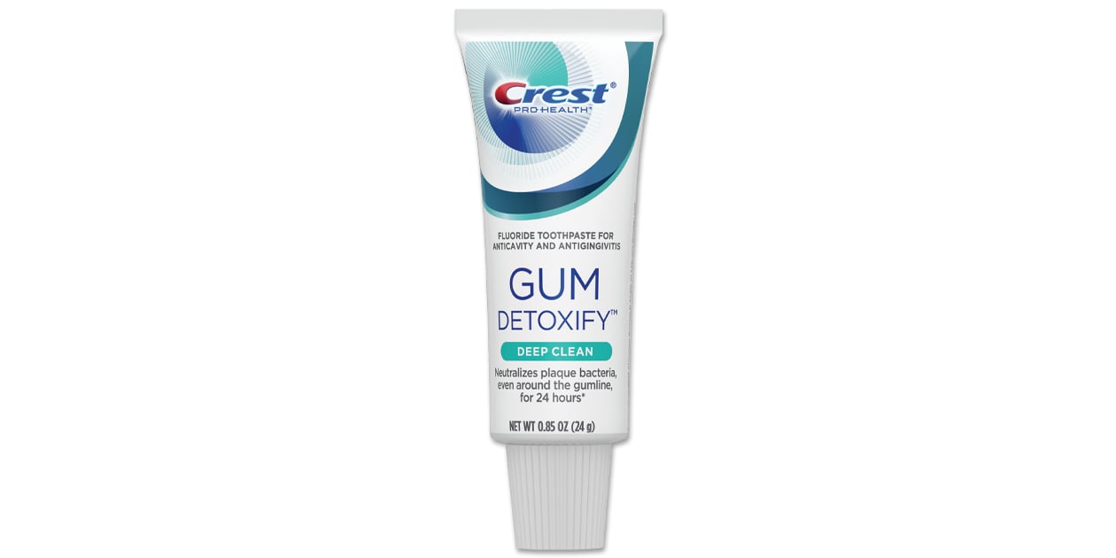 Crest PRO-HEALTH Gum Detoxify Toothpaste, 0.85 oz Tube, Mint, 72/Case (SKU 80742357/80841998)