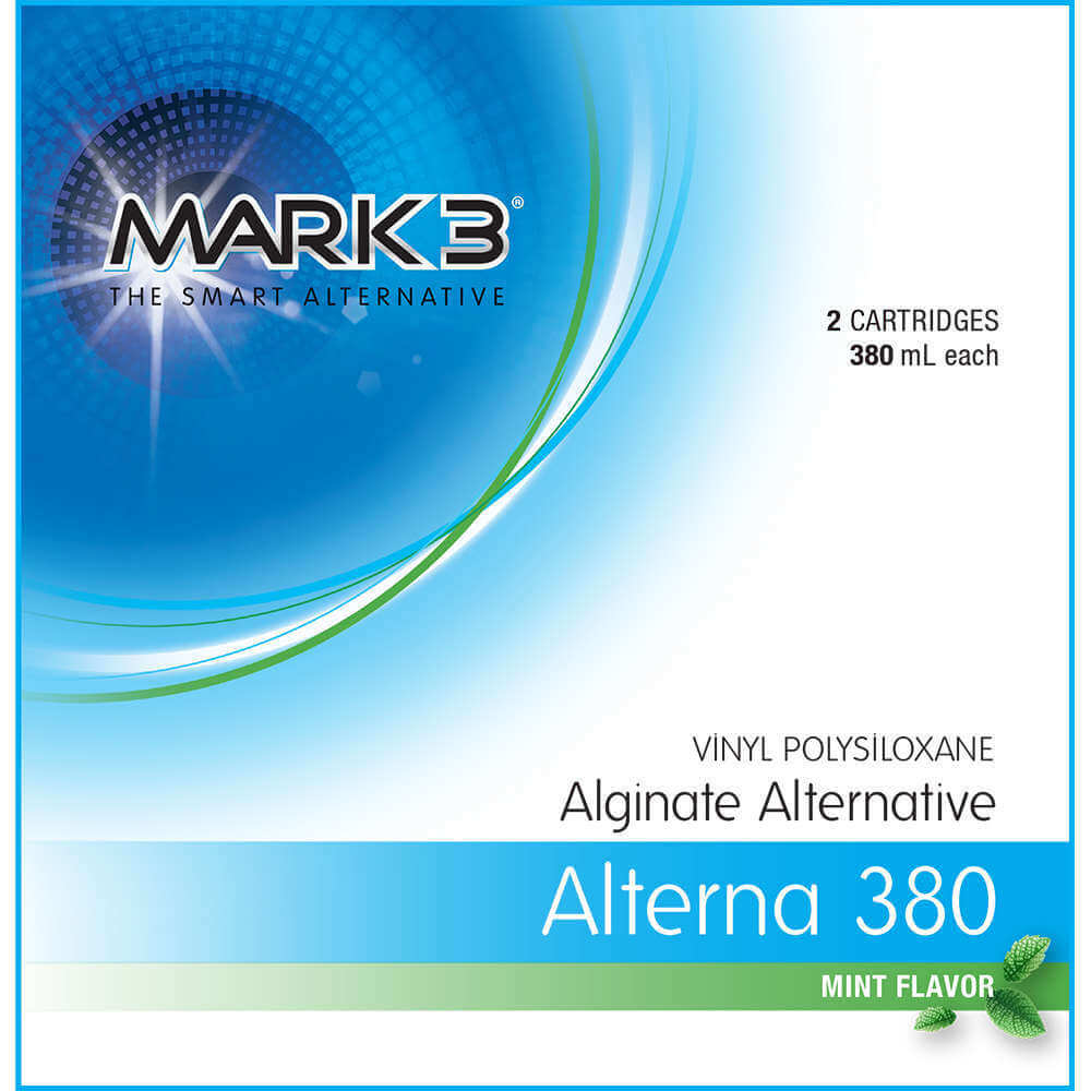 Alterna 380 Alginate Alternative Fast Set Mint, 380 ml Tube, 2 Tubes/Box (MARK3)