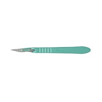 Miltex-Integra #11 Disposable Sterile Scalpel with Stainless Steel Blade, Safety Sleeve, 10/Box, 4-411