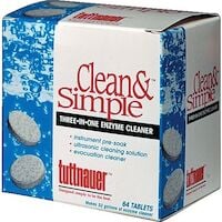 Tuttnauer Clean & Simple Ultrasonic Cleaning Tablets, Enzymatic, 144/Box, CS0144