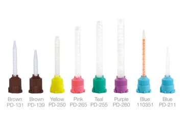 Pac-Dent Core Material Brown Mixing Tip with Intra-Oral Tip, 25-Pack