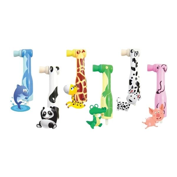 Pac-Dent FUNimals Disposable Prophy Angles, Soft Cup, Assorted, Latex-Free, 100/Box, 166-100A
