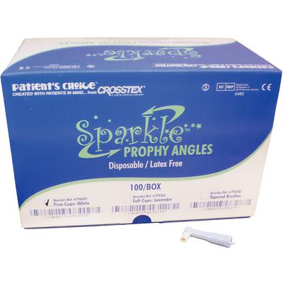 Crosstex Sparkle Disposable Prophy Angle, Soft Cup, Purple, Latex-Free, 500/Box, TPASSC5