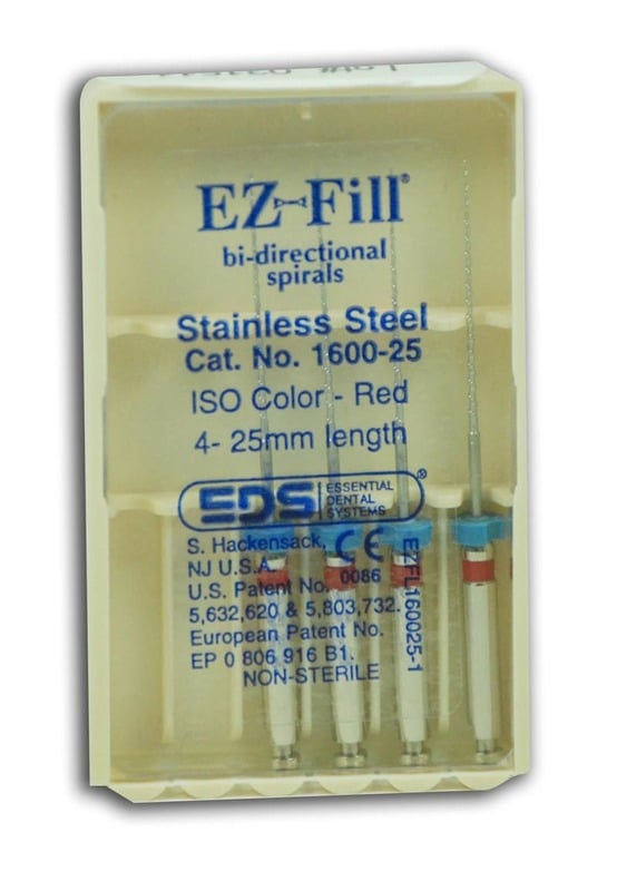 EZ-Fill Bi-Directional Spiral Refill Kit, Stainless Steel, 25 mm, 4/Pkg, 1600-25