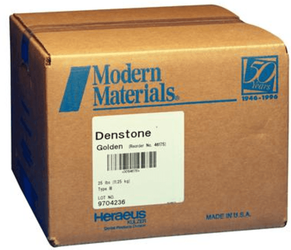 Kulzer Modern Materials Denstone Golden Type III Model Stone, 25 lb Box, 50046175