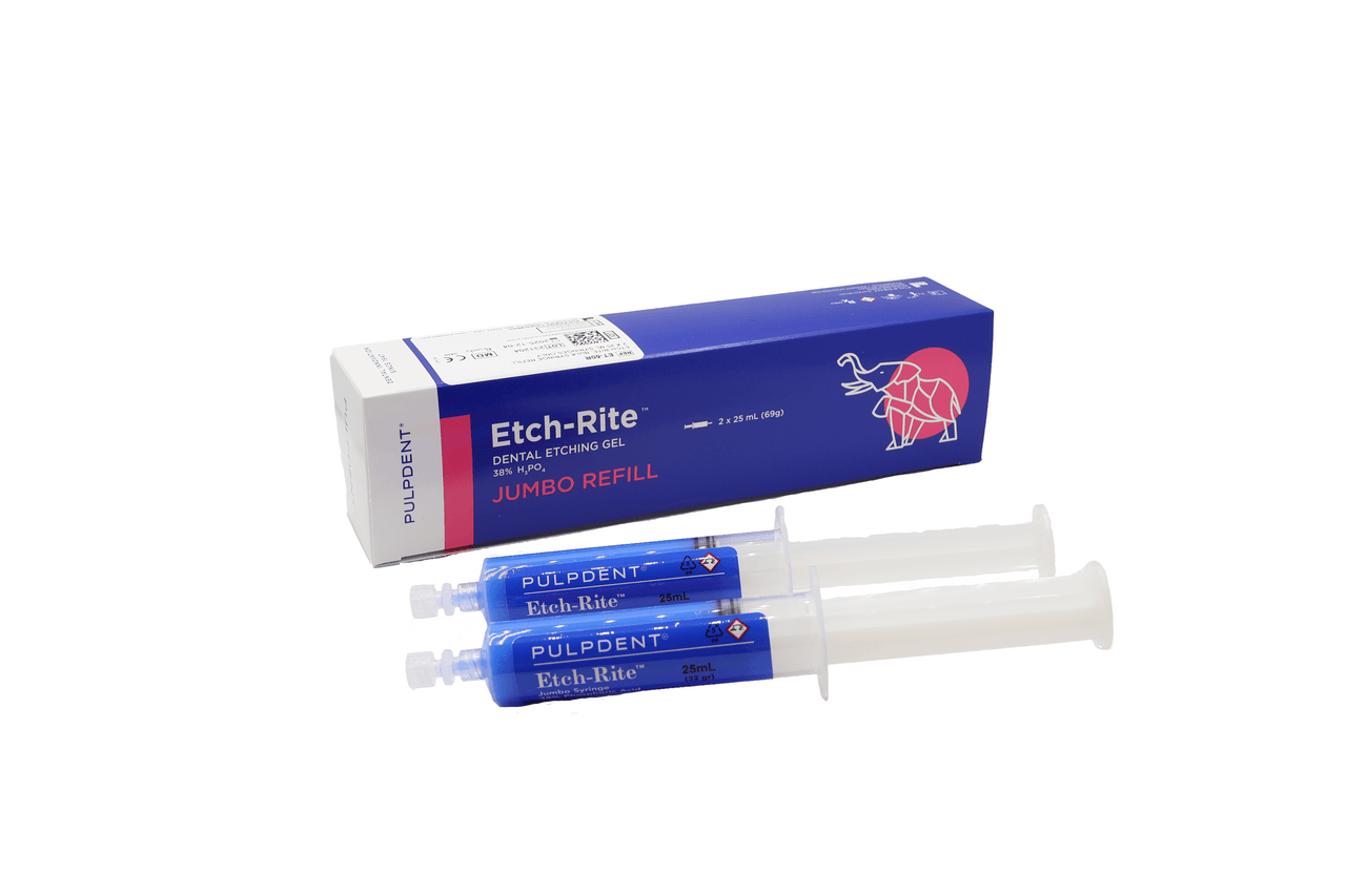 Etch-Rite Jumbo Syringe Refill, 38% Phosphoric Acid Etching Gel, 2 x 25ml, ET-50R