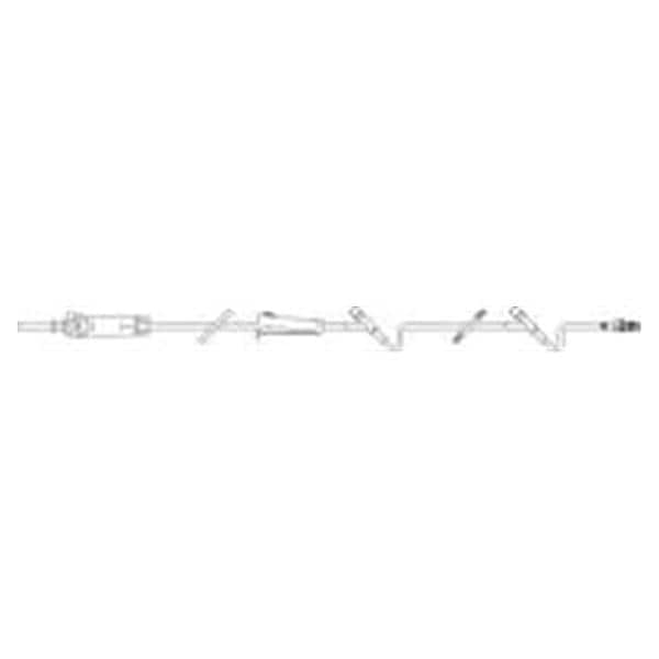 Baxter IV Solution Set, 10 Drops/mL, 2 Injection Sites, 104 Inch, Sterile, Latex-Free, Disposable, 48/Case