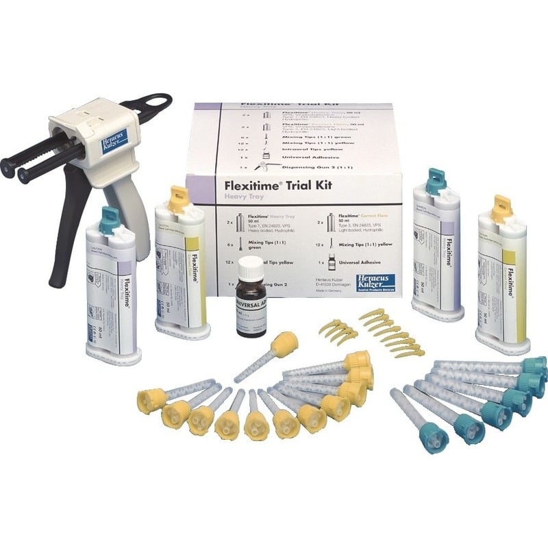 Kulzer Flexitime Mixing Tips HP Correct Flow, 4.2 mm, Yellow, 48/Pkg, 66001988