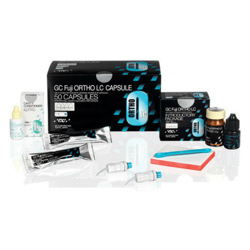 GC Fuji Ortho LC Light-Cured Resin Reinforced Glass Ionomer Orthodontic Cement, Capsule Refill, 50/Pk, 439450