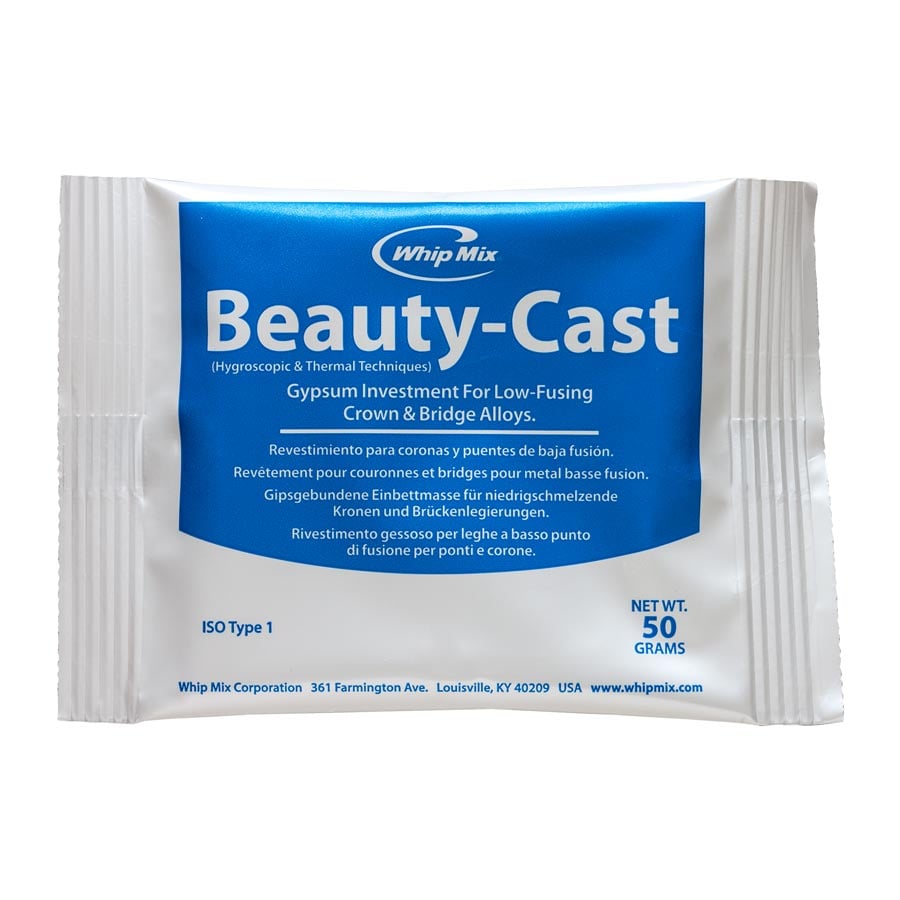 Whip Mix Beauty Cast Inlay Investment Powder, 50g Envelope, 24/Box