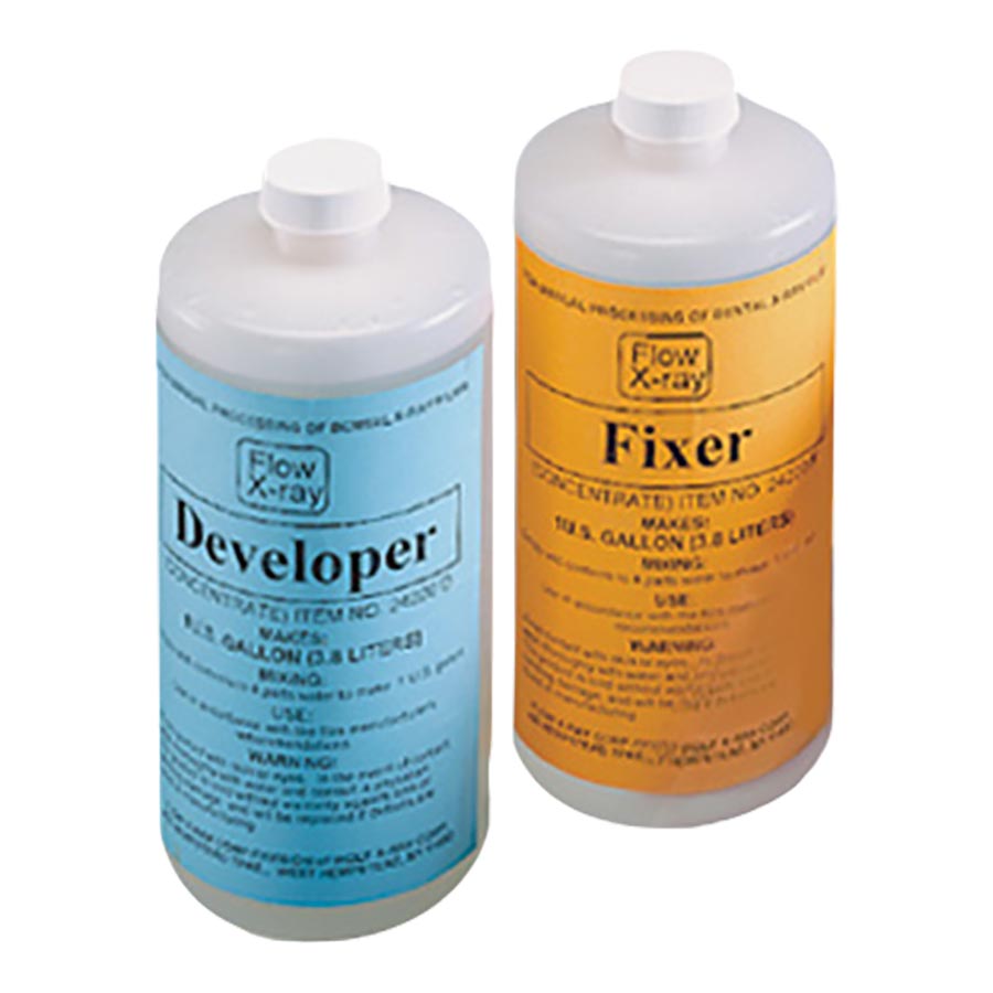 Flow Dental Developer & Fixer Concentrate, Makes 1 Gallon, 24220