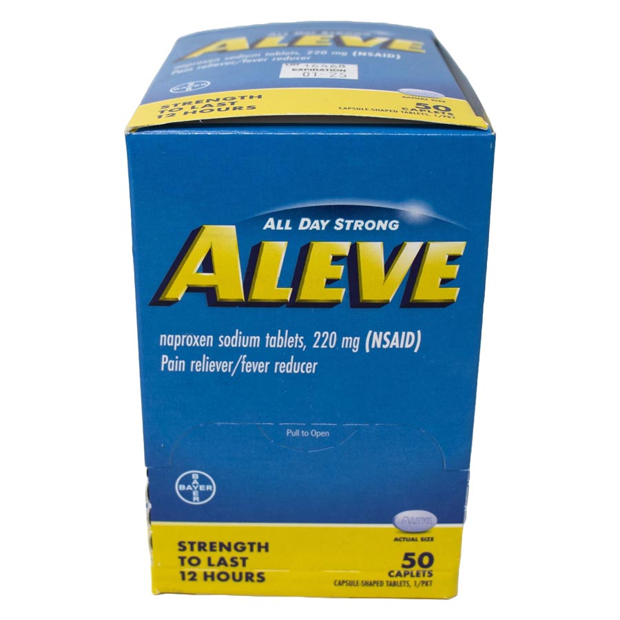 First Aid Only Aleve (Naproxen Sodium) Dispenser Box, 50/Box