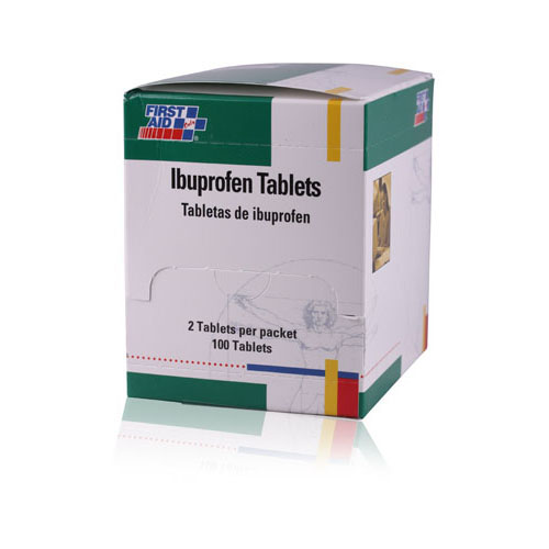 First Aid Only Ibuprofen 200mg, 50 Tablets, 2/Pack, H430