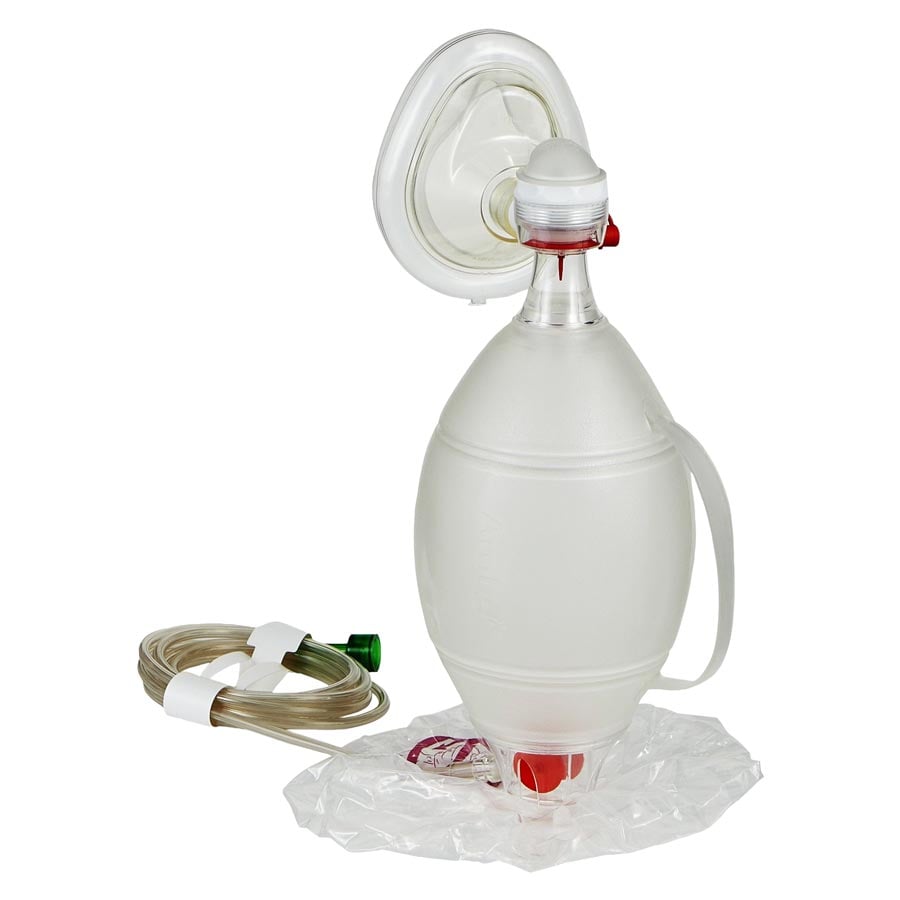Ambu Spur II Resuscitator, Single Use, Adult Mask, 520611000