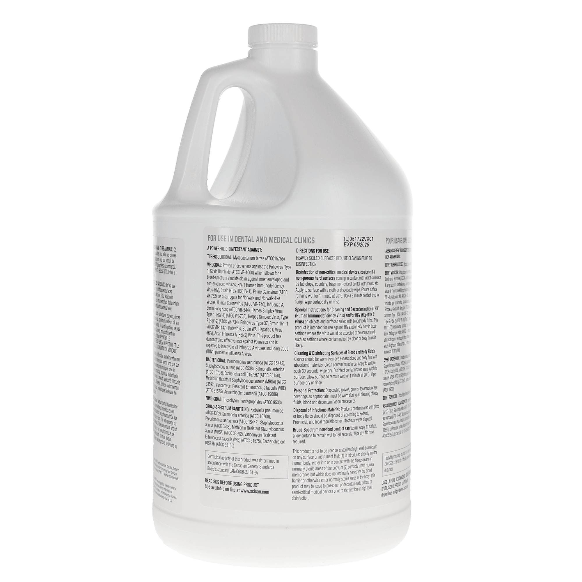 Optim 33TB Disinfectant Liquid, 4 L Bottle, Aloe Scent, 1/Pk, SCI334X4-ALOE