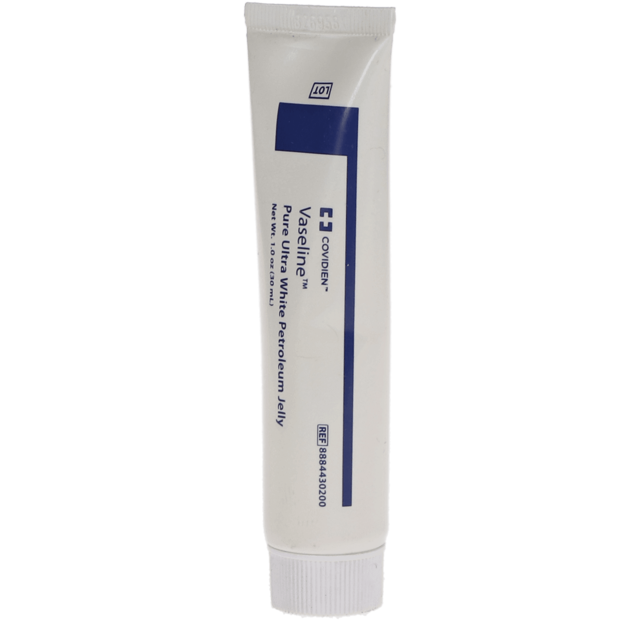 Vaseline Pure Ultra White Petroleum Jelly, 1 oz, 1/Pk, 4430200