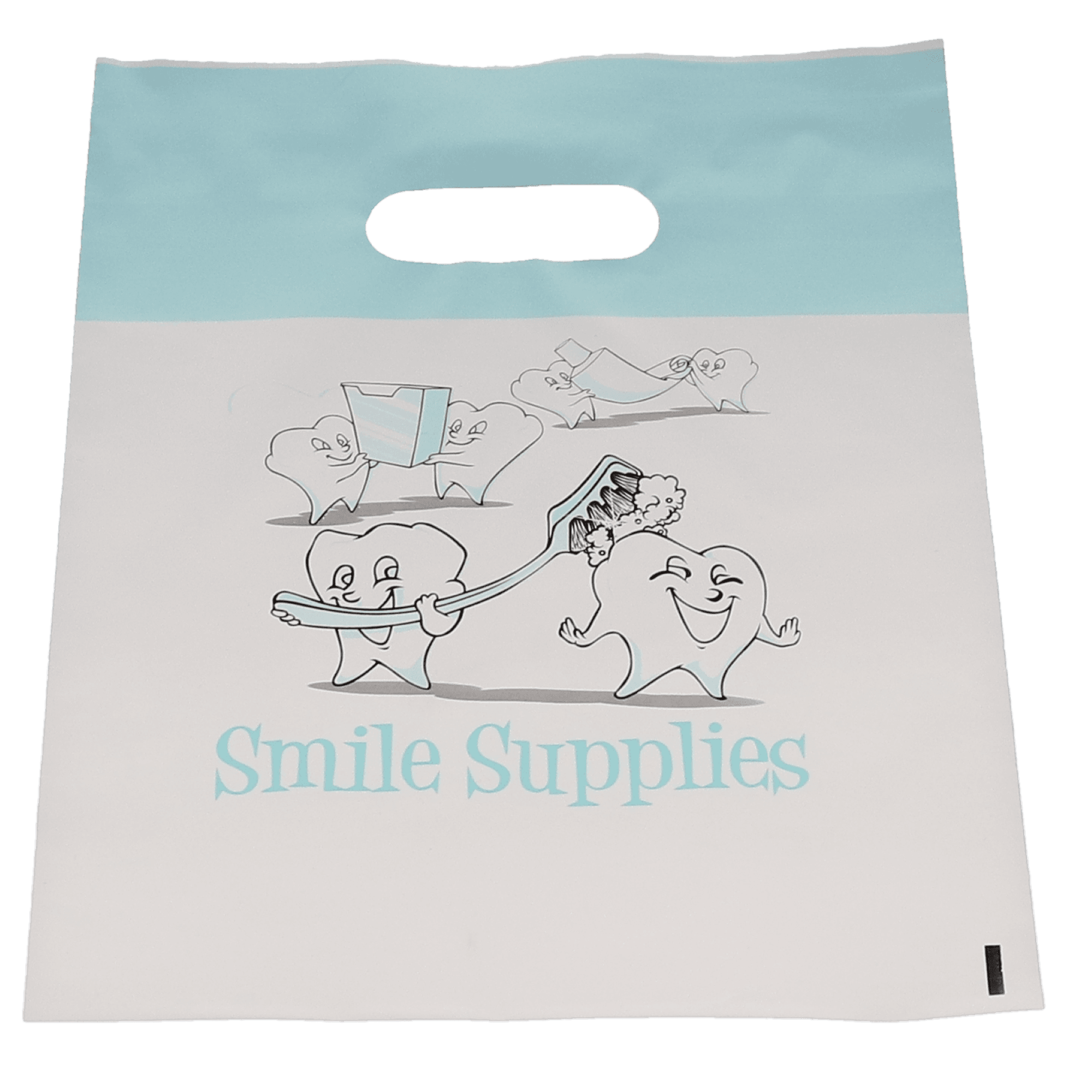 Tooth Supplies Patient Bags, Small, White, 7.5" x 9", 100/Pk, SBG72