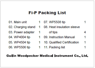 Woodpecker FI-P Endo Obturation Pen, Heated Condenser, 4 Temperature Settings, 1/Pk
