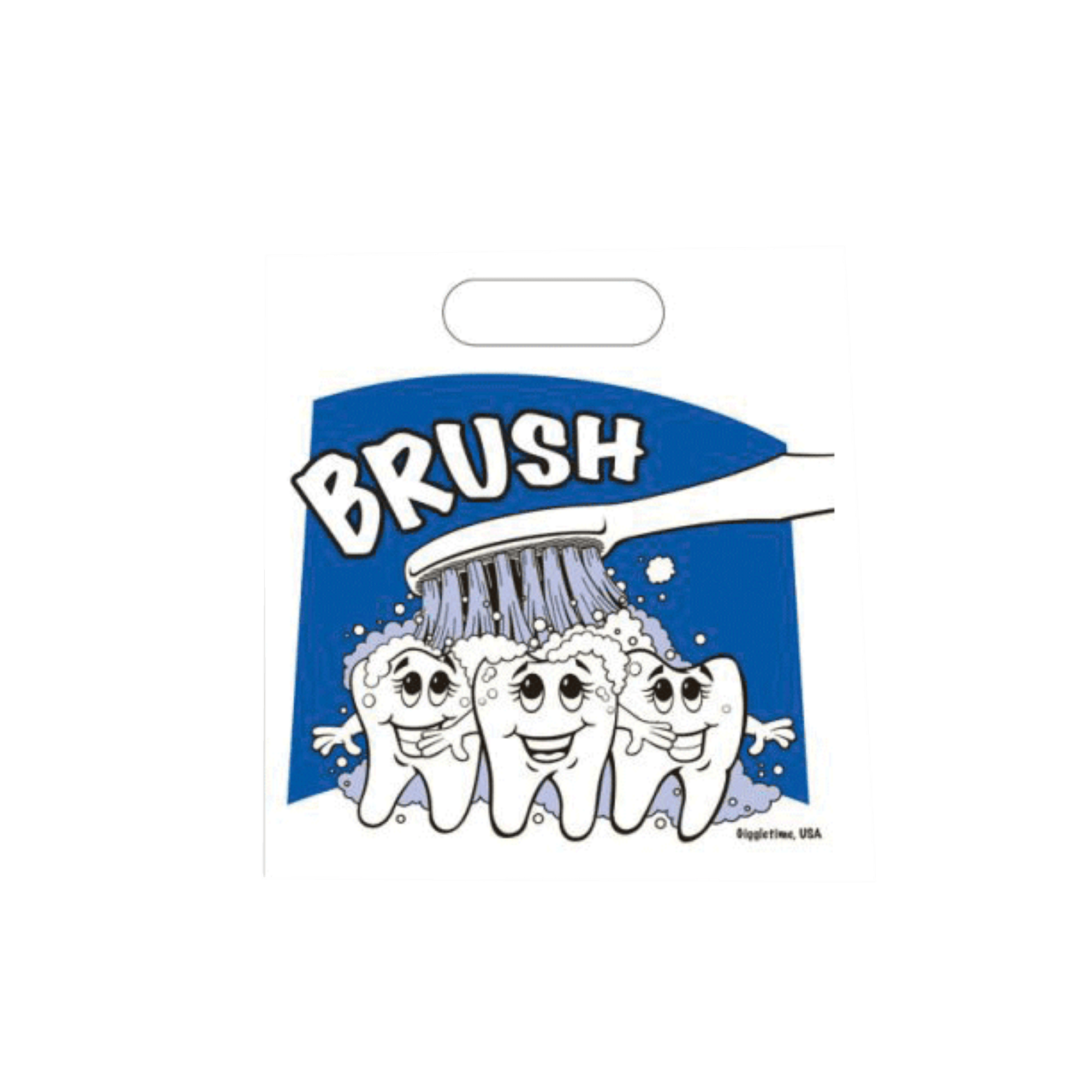 Brush Patient Bags, Small, White, 7.5" x 9", 250/Pk, TY520