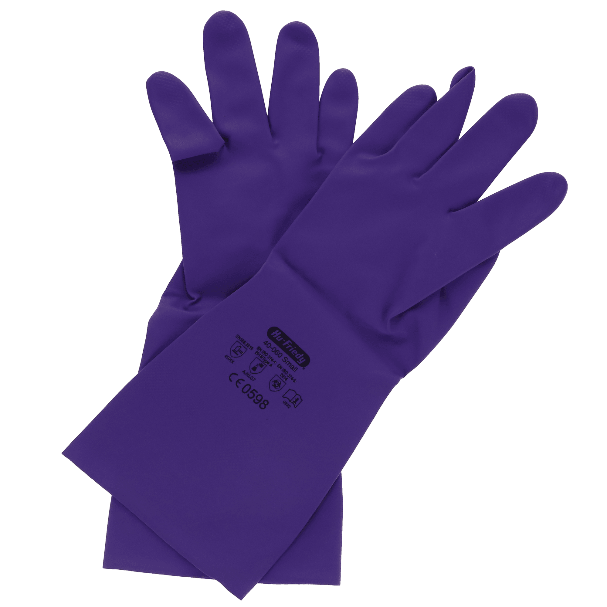 Hu-Friedy IMS Lilac Utility Nitrile Gloves, Powder-Free, Small, Size 7, 3 Pairs/Box, 40-060