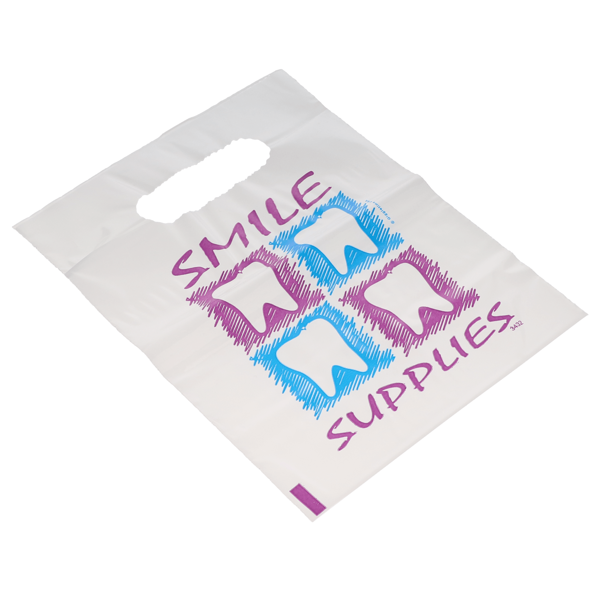 Smile Supplies Patient Bags, Small, White, 7.5" x 9", 250/Pk, TY515