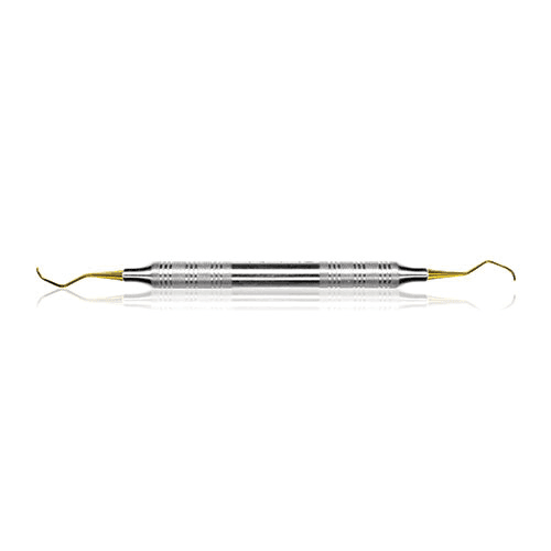 EagleLite Universal Curette, XP, #5-6 Barnhart, Deeper Shank Angle Posterior, Stainless Steel, 3/8" Tip, Red Handle, 1/Pk, AECB5-6XPZ