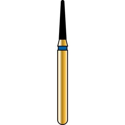 Alpen Multilayer Diamond Burs, FG, Tapered Round End, #855, 1.2 mm, Fine Grit, Red, 5/Pk, R855F012FG