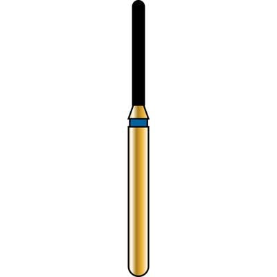 Alpen Multilayer Diamond Burs, FG, Cylinder Round End, # 881, 1.0 mm, Coarse, Blue, 5/Pk, 60032595