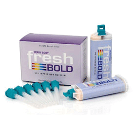 Exacta Fresh Bold VPS Impression Material, Light Body Fast Set, 2 x 50ml Cartridges, LB-FS