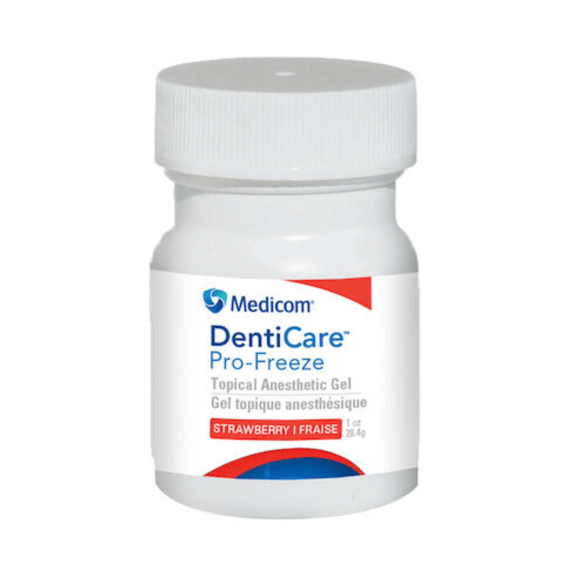 Denti-Freeze Topical Anesthetic Gel, 18% Benzocaine, Strawberry, 1 oz Jar, 1/Pk, 10039-ST