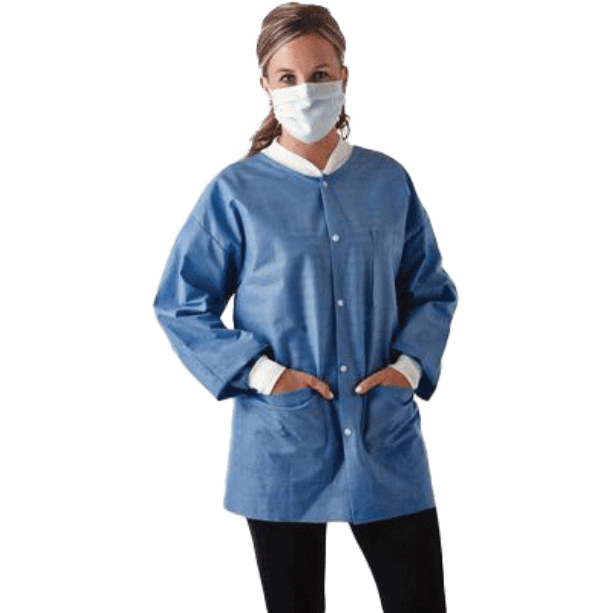 SafeWear Disposable Hipster Jacket, Medium, White Frost, 12/Pk, 8105-B