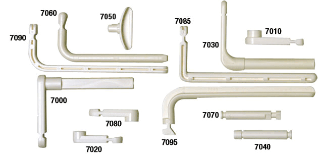 Pinnacle Dispos-A-Bite Bite Blocks for GE/Gendex X-Ray, Single-Use, White Plastic, 100/Pk, 7040