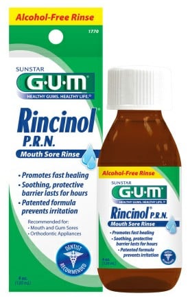 GUM Rincinol P.R.N. Mouth Sore Rinse, 4 oz, 1/Pk, 1770R