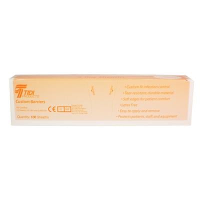 TidiShield Custom Digital X-ray Sensor Sheaths, for Carestream 6100 (Kodak), Size 0, Clear Plastic, 500/Box, 20977